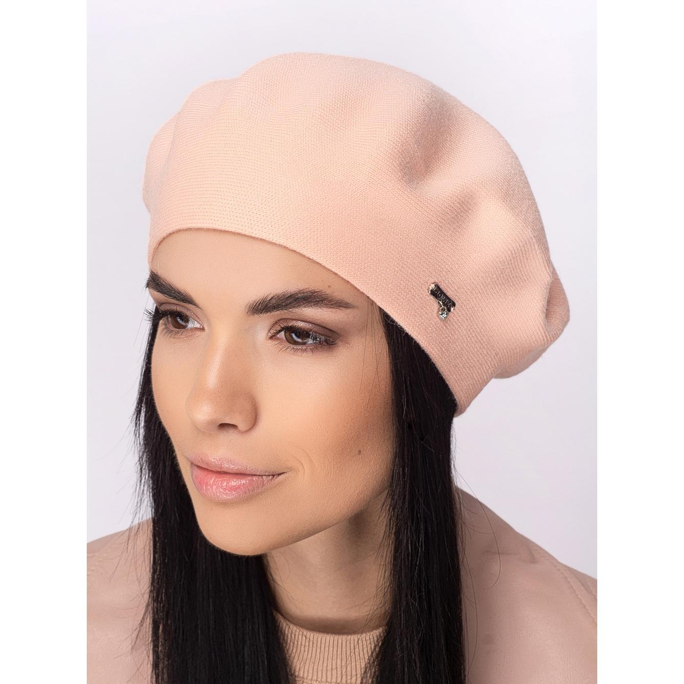 Берет женский Leks Клеопатра двойной шерстяной Абрикос (157011)