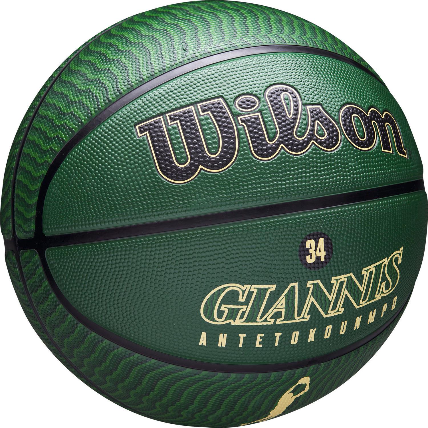 М'яч баскетбольний Wilson NBA PLAYER ICON OUTDOOR BSKT GIANNIS р. 7 Зелений (WZ4006201XB7 7) - фото 3 М'яч баскетбольний Wilson NBA PLAYER ICON OUTDOOR BSKT GIANNIS р. 7 Зелений (WZ4006201XB7 7) - фото 3