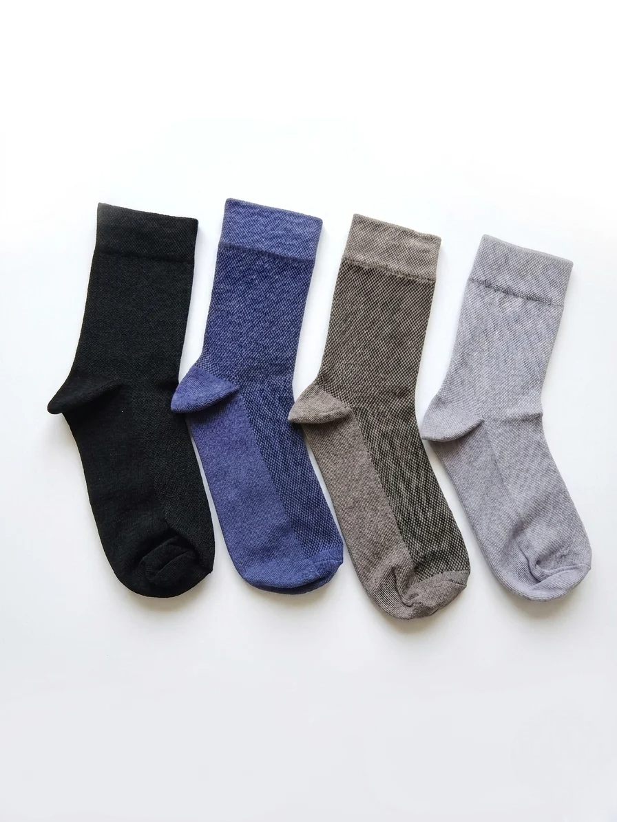 Набор носков мужских King Cotton летние 42-45 г. 4 пары Синий/Серый/Светло-серый/Черный (595S Mix-126)