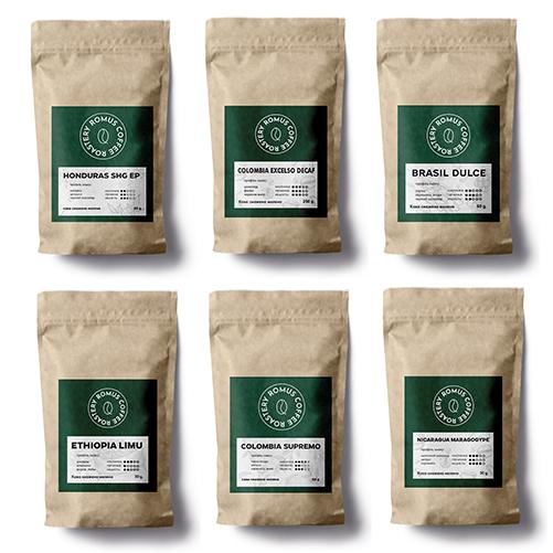 Набір кави меленої Romus Coffee Roastery Tasting Set Преміум Дегустаційний 300 г (694785)