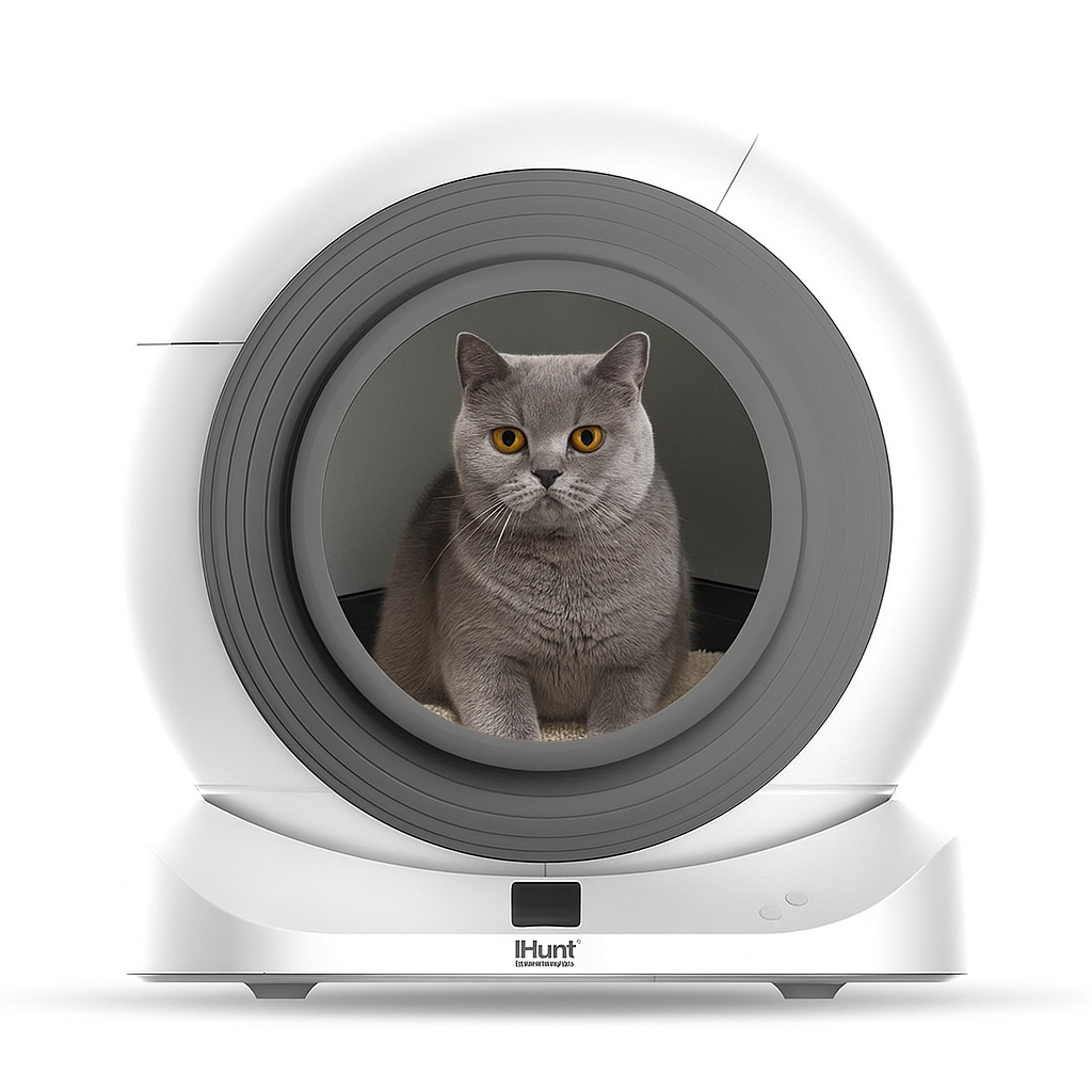 Лоток автоматичний iHunt Smart Cat Litter V5 Wi-Fi з дезодоруючим спреєм/датчиками/смарт-додатком (2733171812)