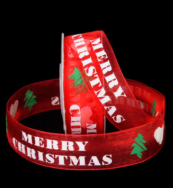 Лента органза Christmas 2,5 см 18 м (414788)