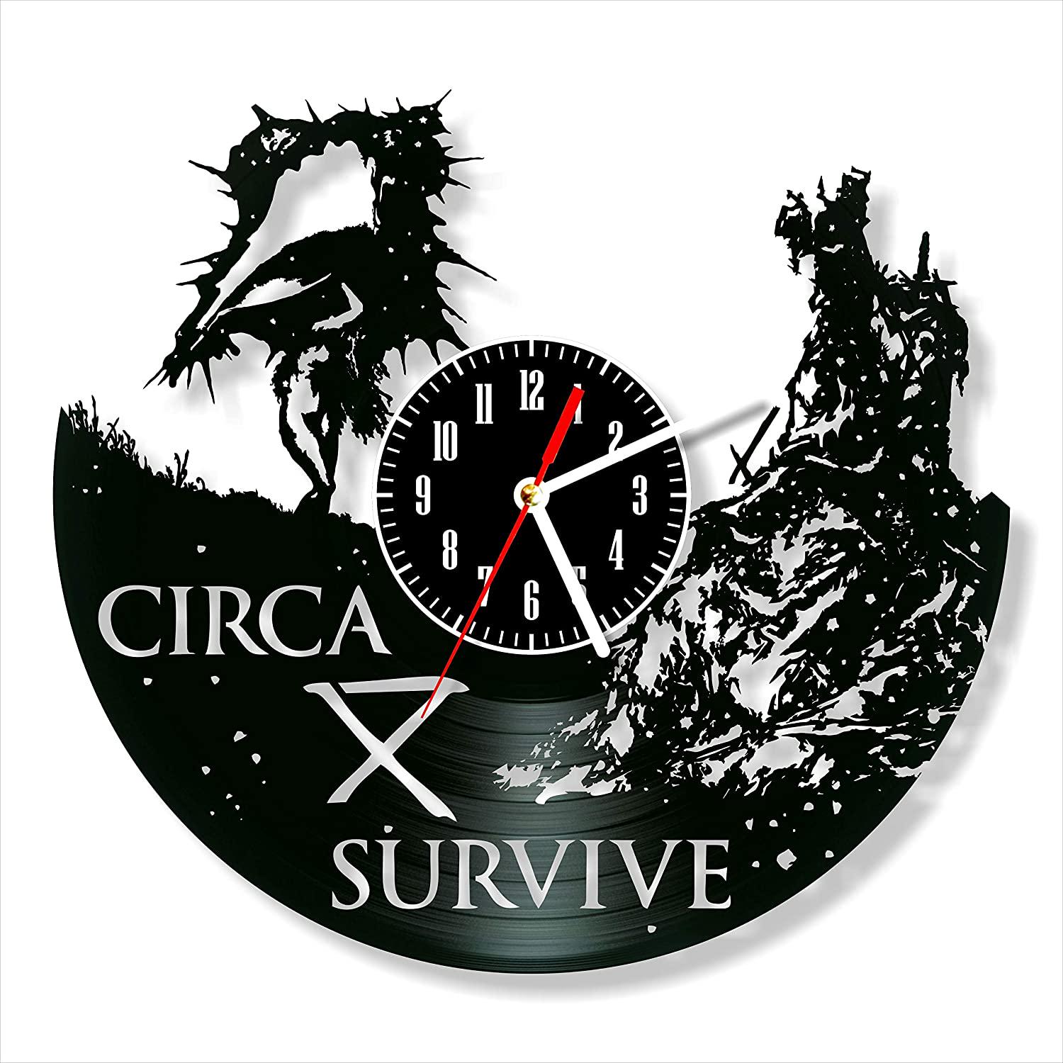 Годинник настінний Circa Survive 2193 з вінилової платівки