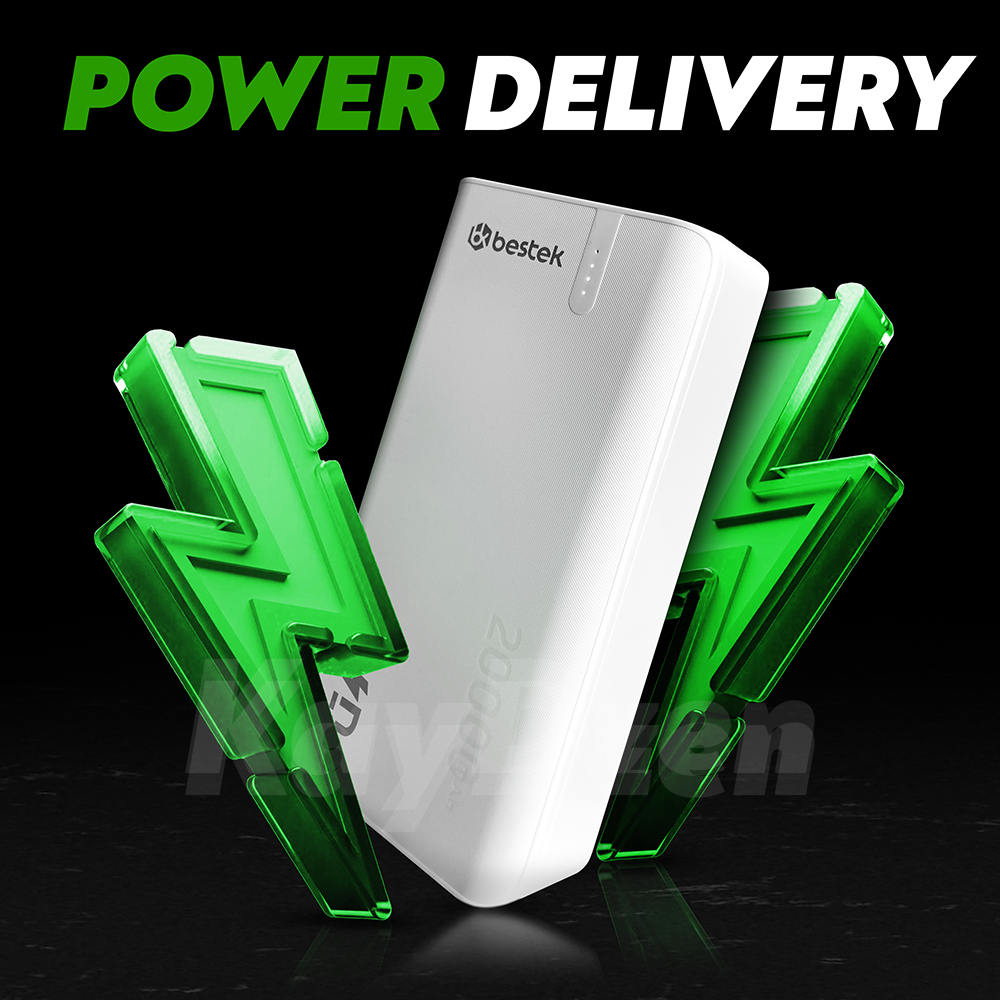 Аккумулятор наружный с быстрой зарядкой Bestek BK77489 20000 mAh QC 3.0 PD 22,5 W Белый (bd2d9a79) - фото 4