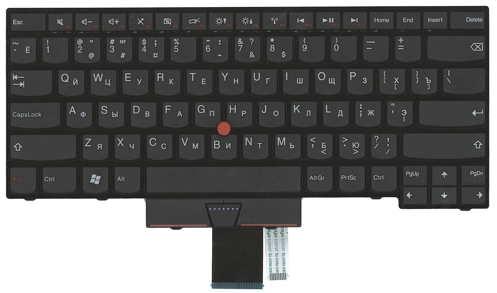 Клавиатура для ноутбука Lenovo ThinkPad Edge E430/E430C/E435 Point Stick Black Клавиатура для ноутбука Lenovo ThinkPad Edge E430/E430C/E435 Point Stick Black