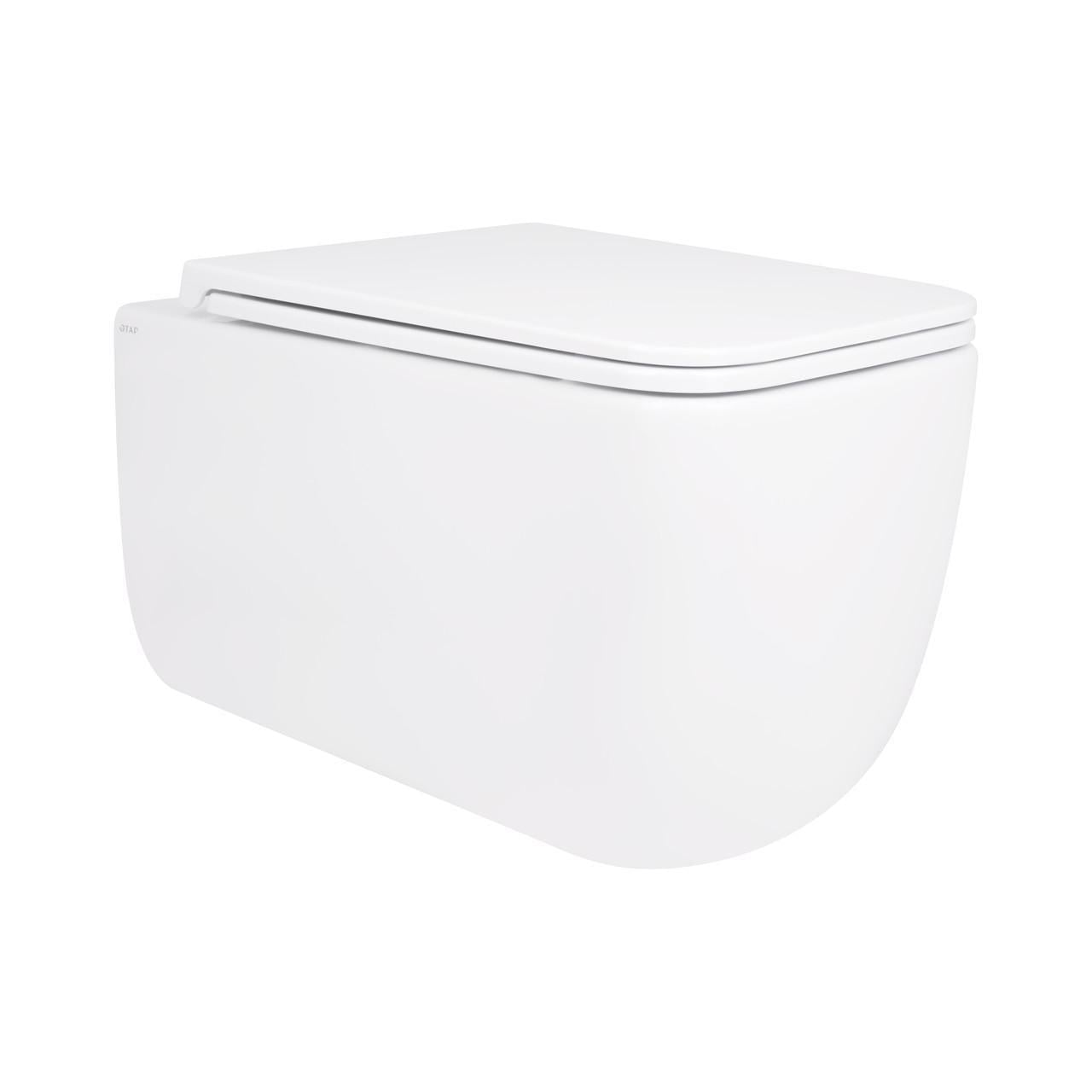 Унітаз підвісний Qtap Gemini безобідковий з сидінням Soft-close (QT2533076EUQW) Унітаз підвісний Qtap Gemini безобідковий з сидінням Soft-close (QT2533076EUQW)
