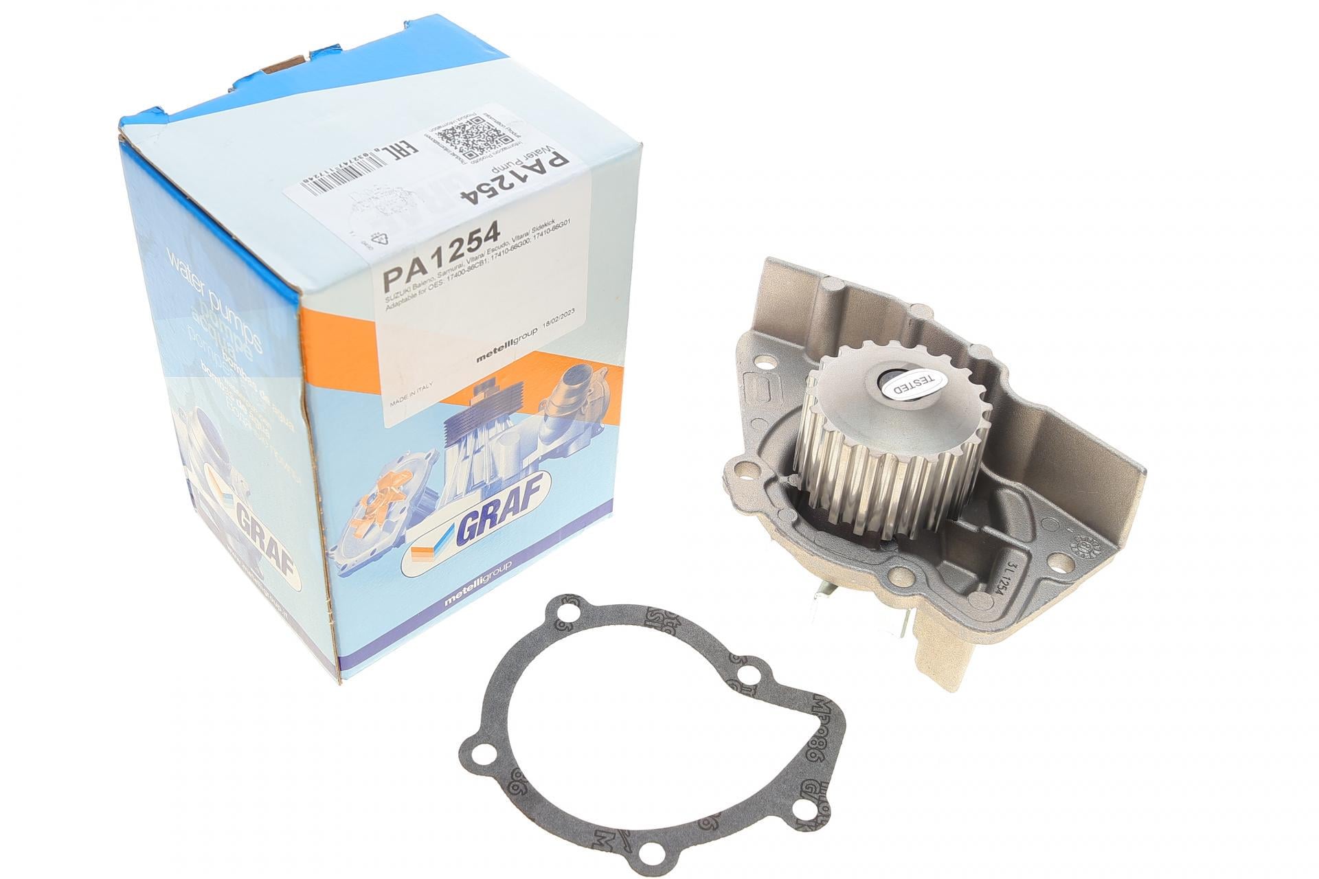 Помпа води Graf Suzuki Baleno/Vitara 1.9D/TD 96-02 20z B/B 7 лоп PA1254 (25589670)