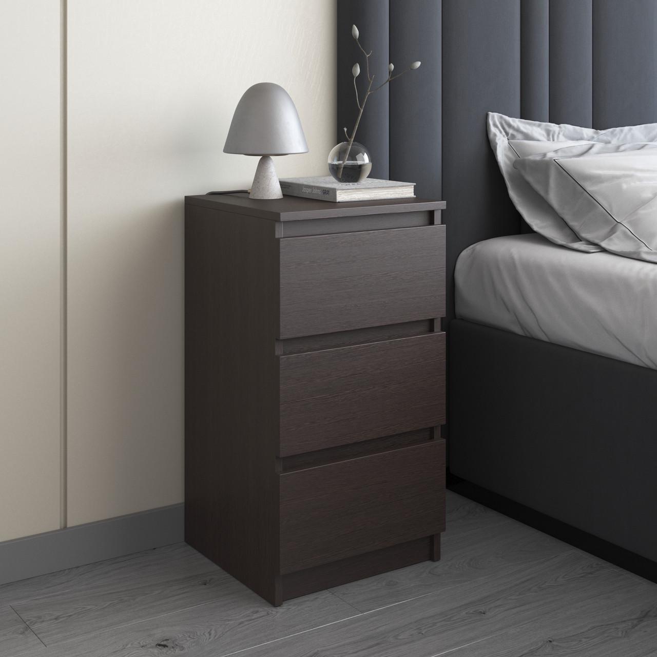 Тумба приліжкова Вайс R-30 400х400х760 мм Венге темний (30642538) - фото 1