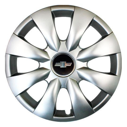 Автомобильные колпаки SKS 316 R15 с логотипом Chevrolet 4 шт. Серебристый