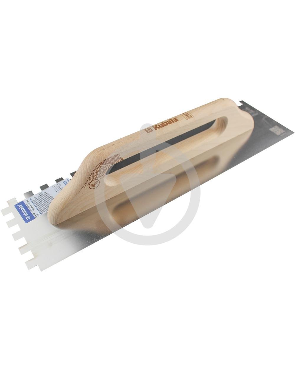 Терка гладкая Kubala 5412 нержавеющая сталь 130х480 мм зуб 12 мм (29570354)