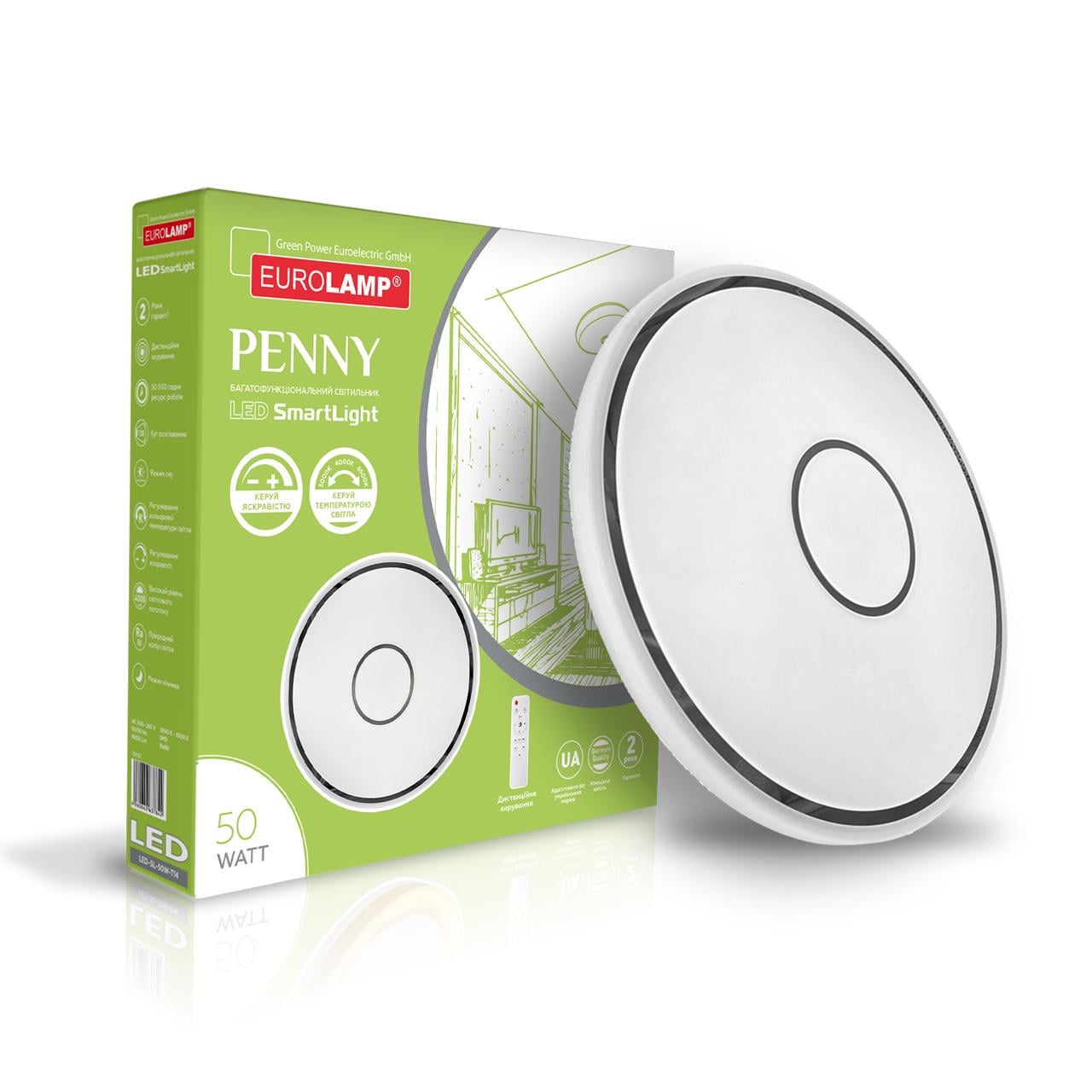 Светильник Eurolamp LED Smart Light Penny T19 50W 3000K-6500K (12417987)