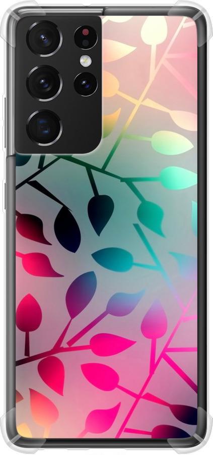 Чехол на Samsung Galaxy S21 Ultra (5G) Листья (2235sp-2116-42517)