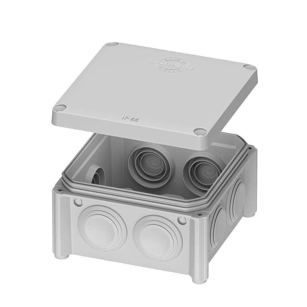 Распределительная коробка Plank 85х85х40 мм IB005 IP55 Серый (28678942)