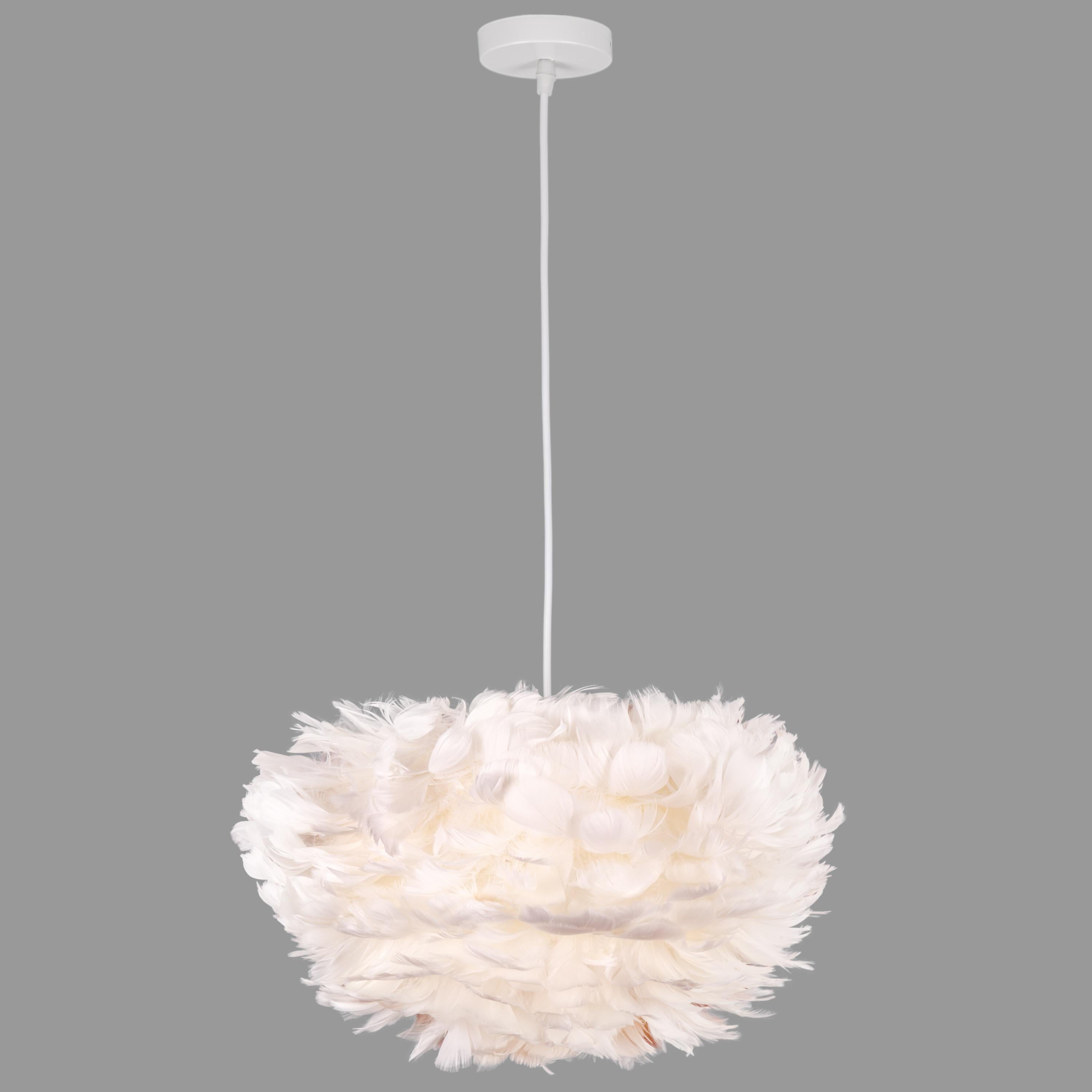 Светильник подвесной Перья 40 см Белый (84-1032-1 (400) WH)