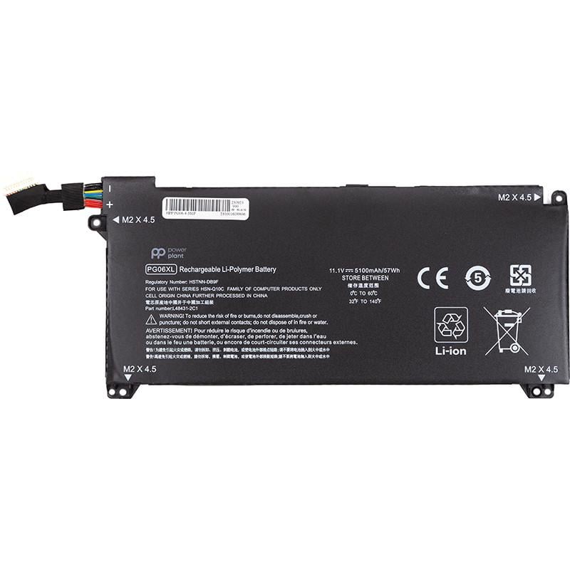 Аккумулятор Power для ноутбуков HP Omen 5 Air 15-dh0006TX 11,1V 5100 mAh (PG06XL)
