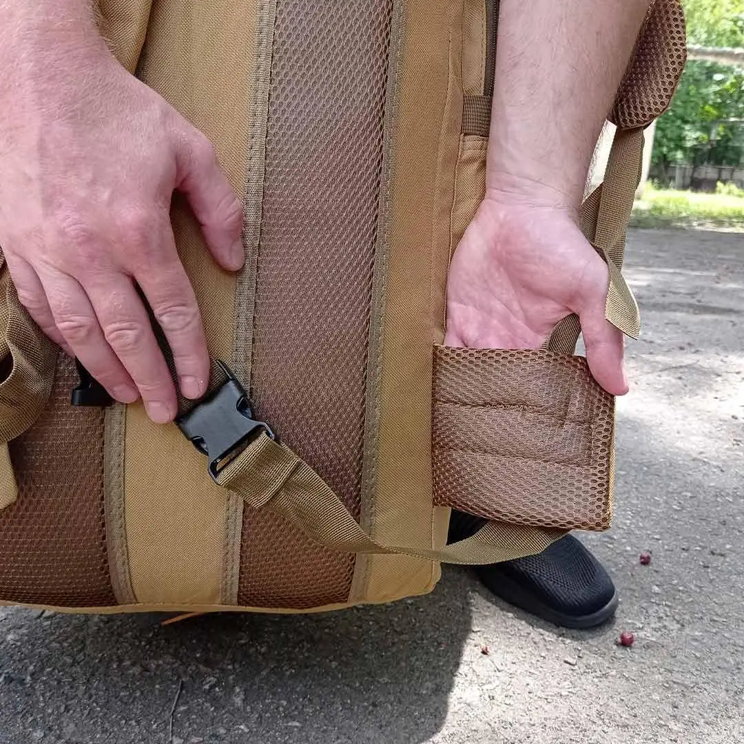 Рюкзак армійський Tactical із системою MOLLE 70 л Койот (ta70E-coyote) - фото 5