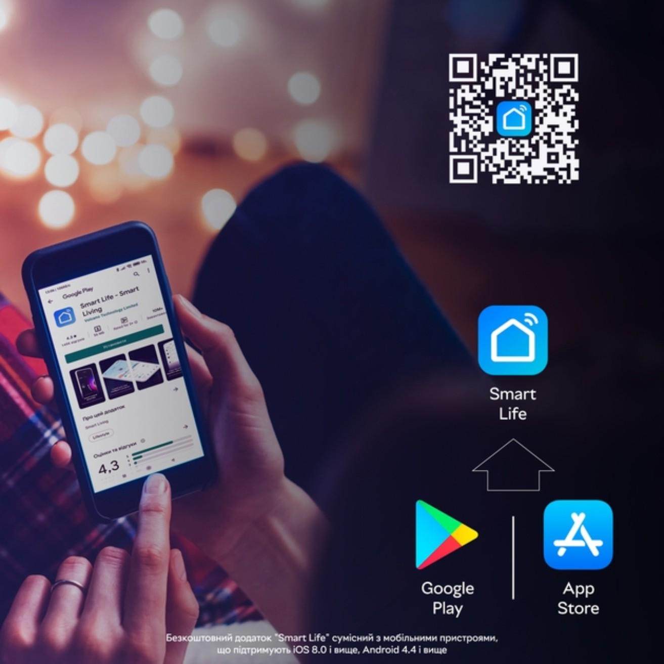 Розумний світильник вбудований Tuya Smart LED WiFi 2700-6500 K 6W Color/White (18966013) - фото 12