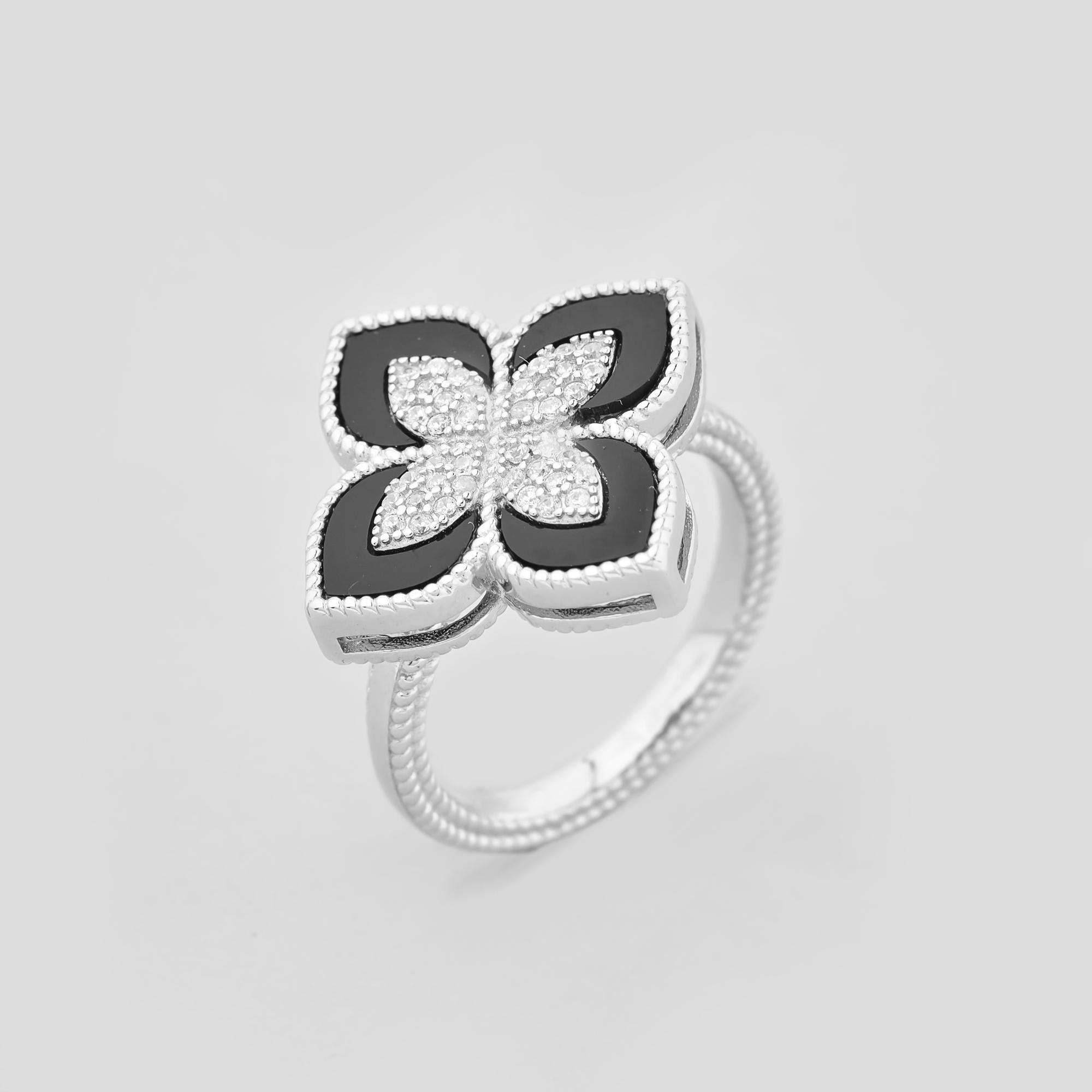 Серебряное кольцо Minimal Амели р. 18 (17276)