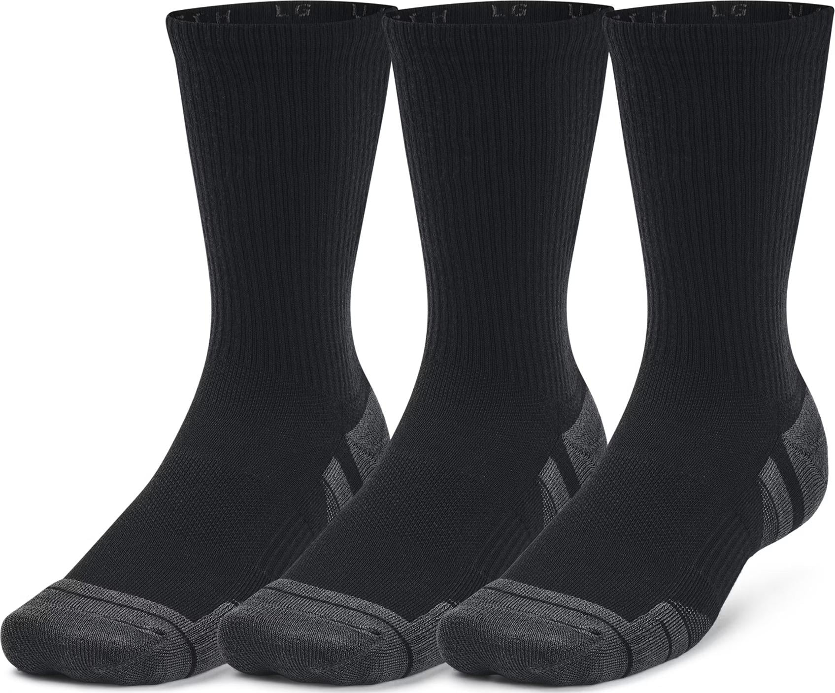 Носки Under Armour PERFORMANCE TECH 3PK CREW 3 пары XL Черный (1379512-001)