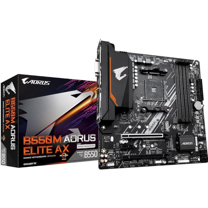 Материнская плата Gigabyte B550M AORUS ELITE AxSocAM4/MicroATx/AMD B550/DVI-D/HDMI - фото 5