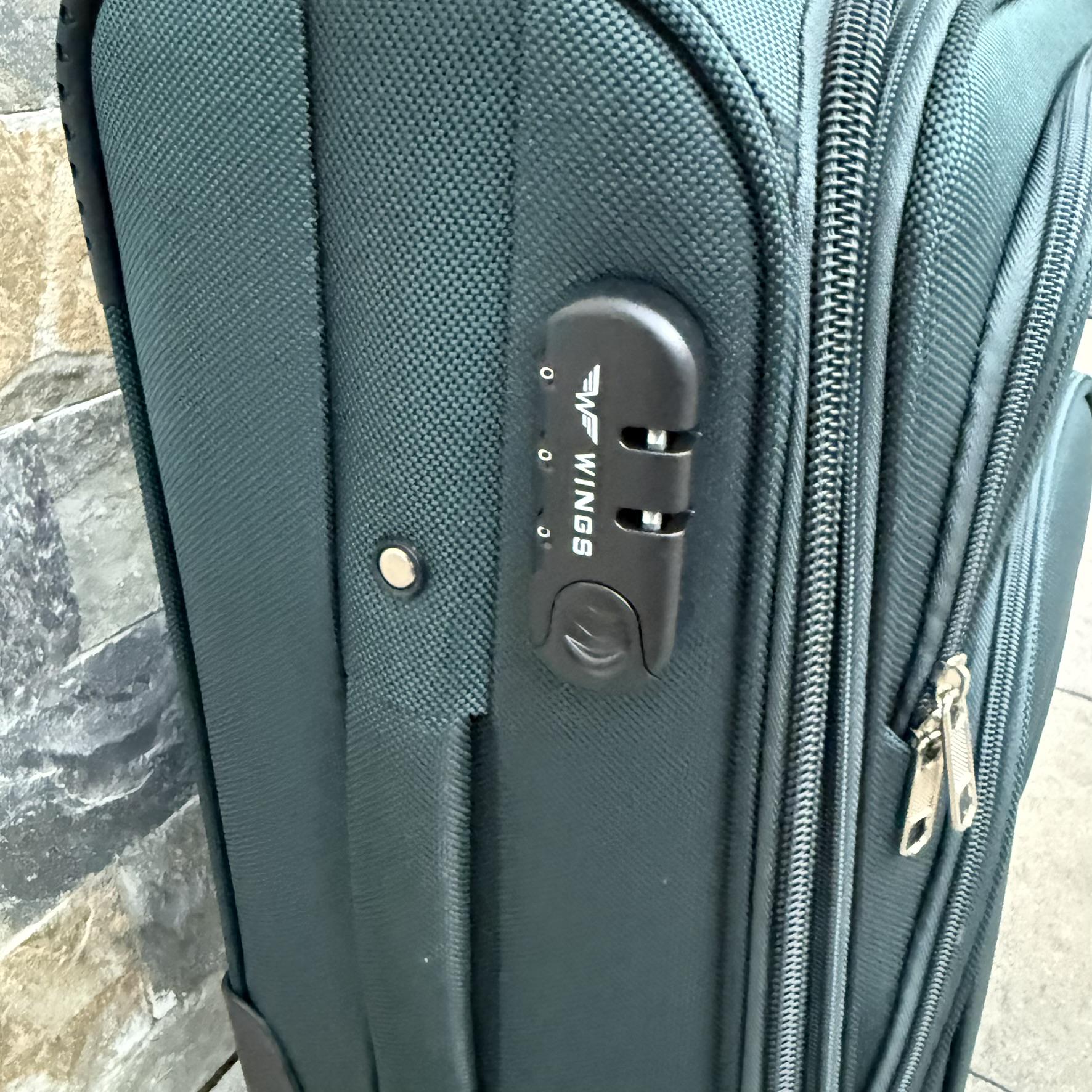 Чемодан тканевый на 4 колесах Wings 1708 S Зеленый (30631208) - фото 5 Чемодан тканевый на 4 колесах Wings 1708 S Зеленый (30631208) - фото 5