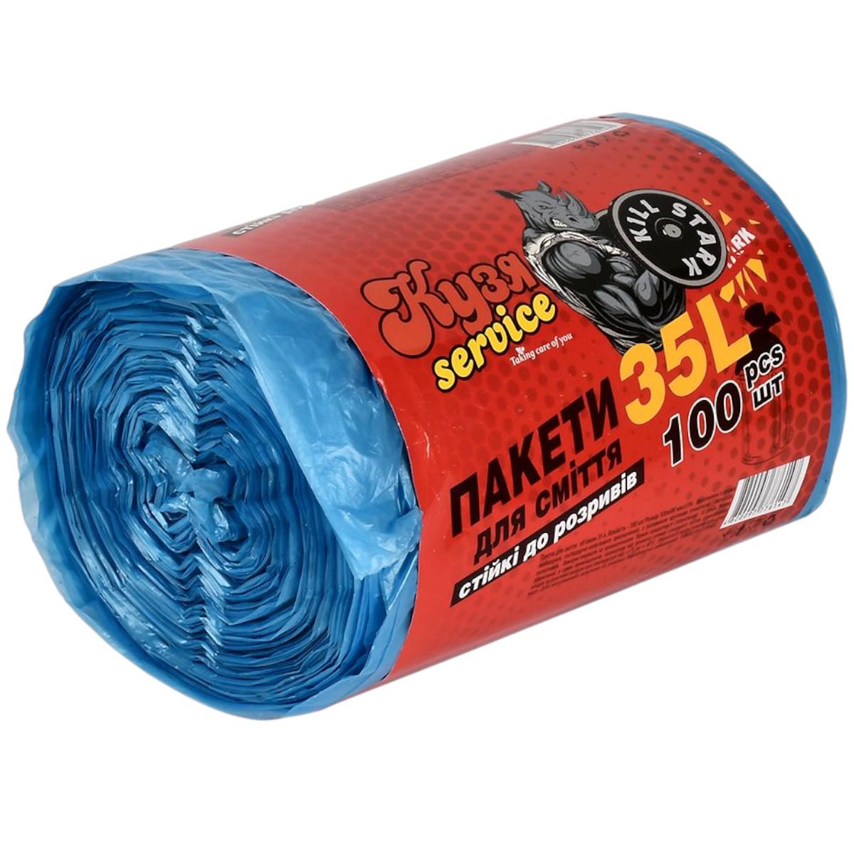 Пакеты для мусора KS Service 35 л 100 шт. (KS-1013) Пакеты для мусора KS Service 35 л 100 шт. (KS-1013)