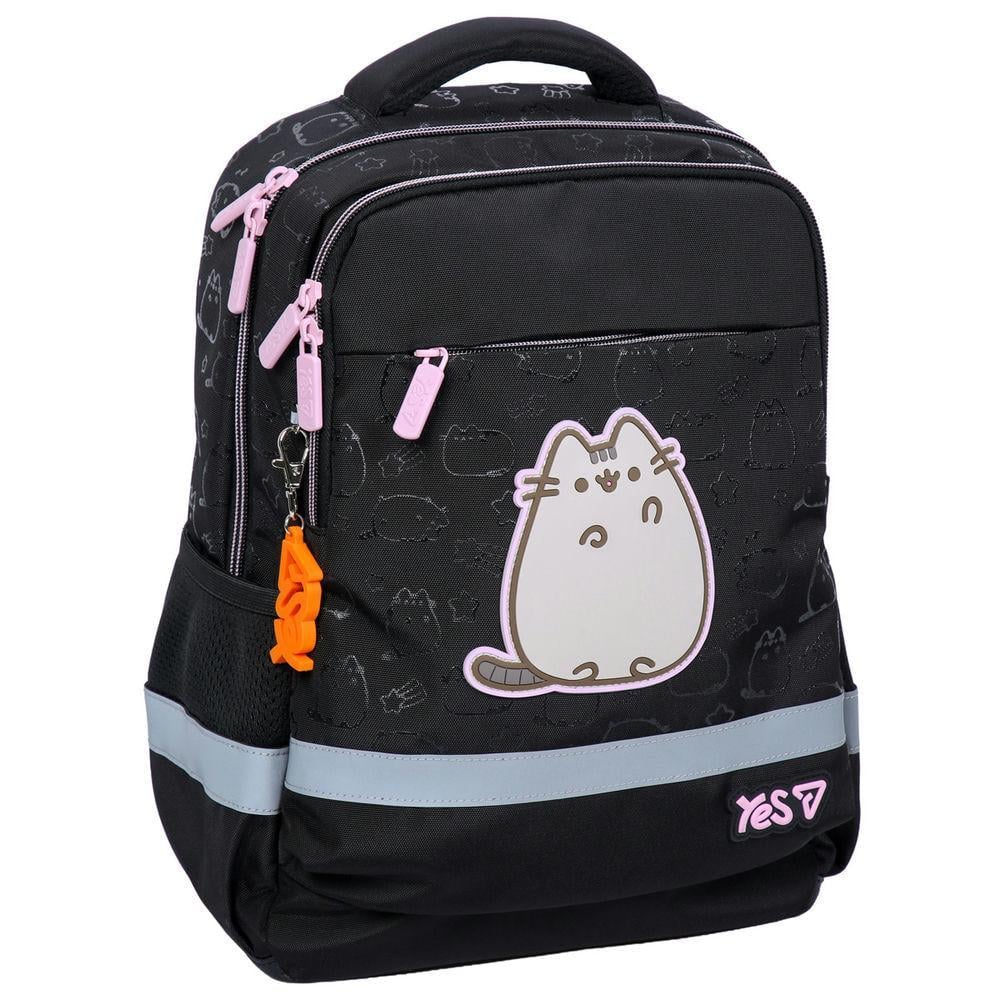 Рюкзак шкільний YES Ergo My Pusheen 37x28x15 см 15,5 л Чорний (550271)