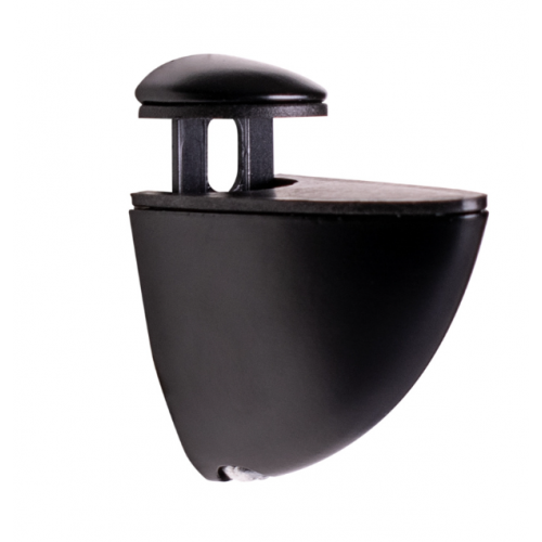 Кріплення для скляної полиці Sigma Пеліканчик 40x38 мм Чорний матовий (714217)