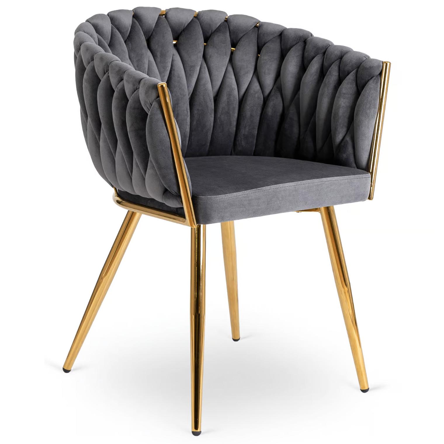 Стул обеденный Mebel Elite CAPI Welur Серый (ME.CAPI/P/ZL/V/K)