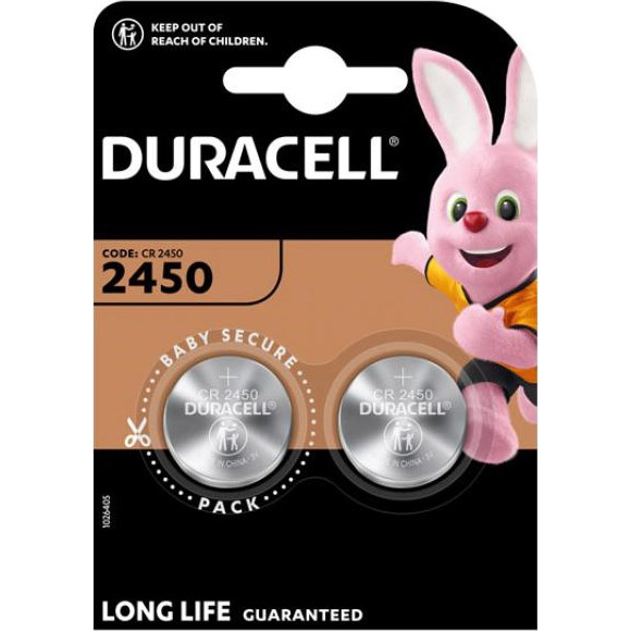 Батарейка літієва DURACELL 2450 на блістері 2 шт. (3110593964)