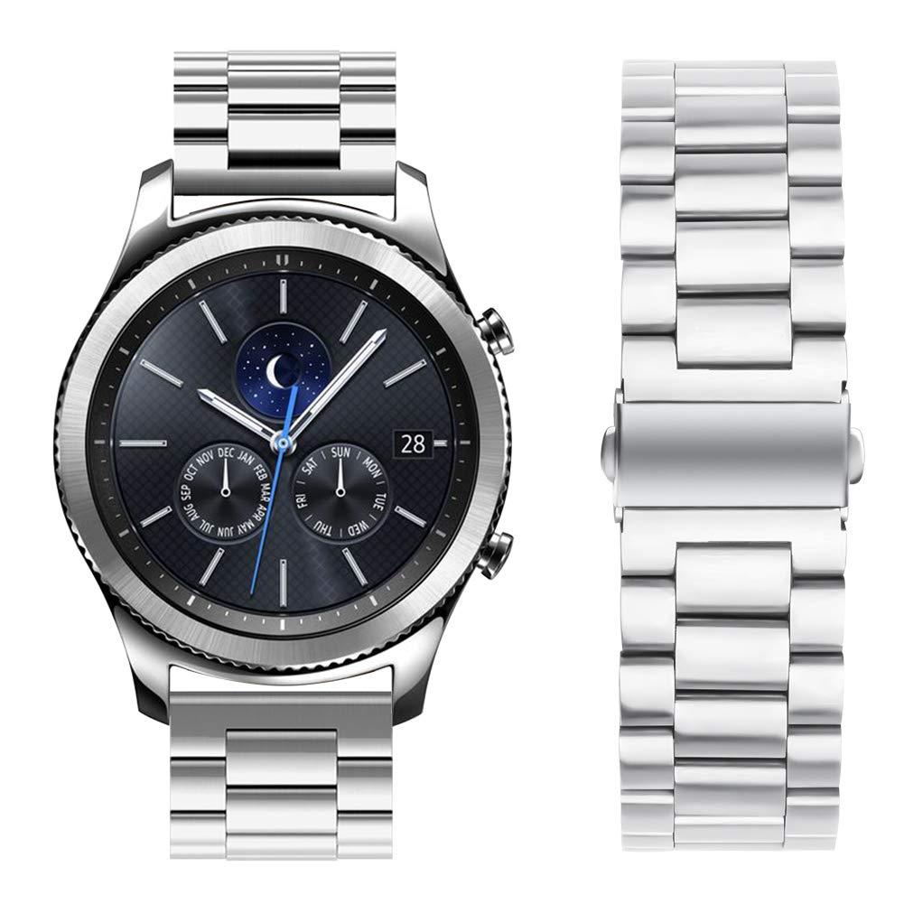 Ремешок стальной BeWatch 20мм для Samsung Galaxy Watch 42/3 41 мм/Active/Active 2 Silver (1110405) - фото 2