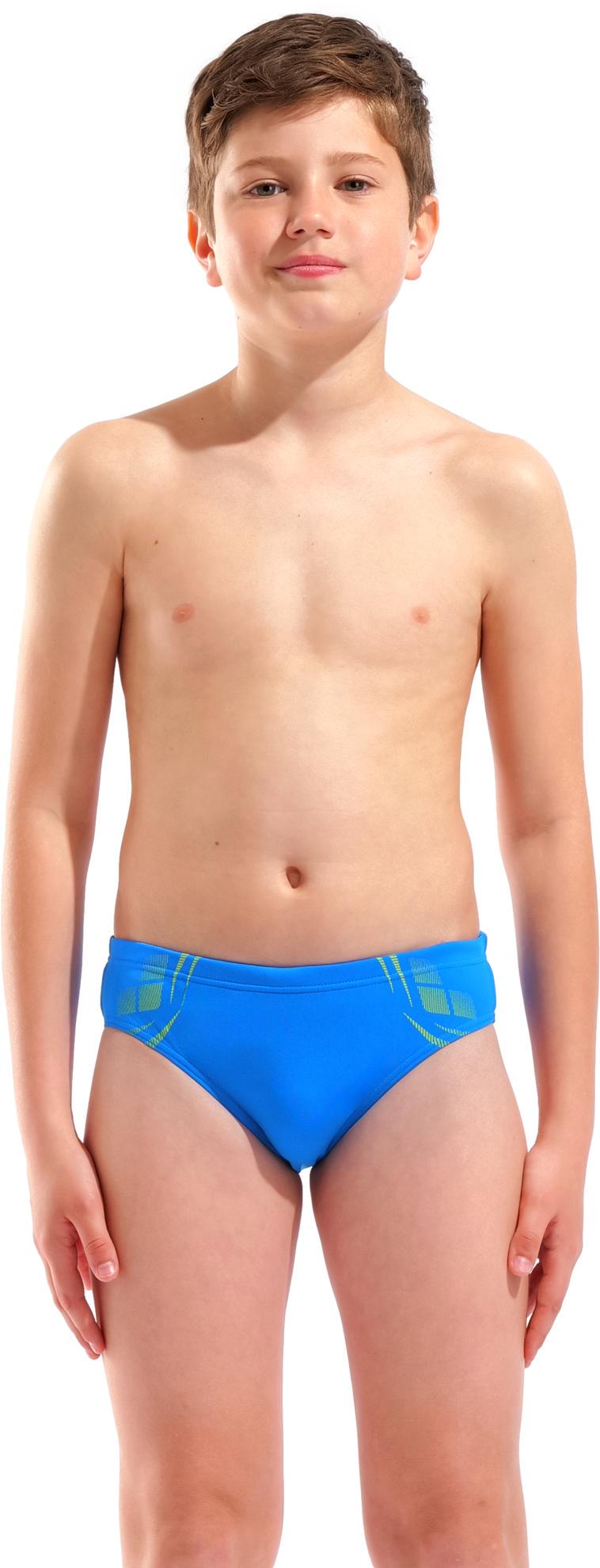 Плавки-слипы для мальчиков Arena POSEIDONIA SWIM BRIEFS 152 см Голубой/Желтый (009009-806 152)