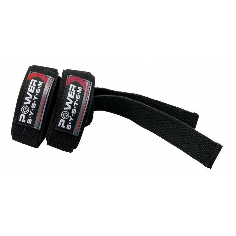 Лямки для тяги Power System Lifting Straps Black/Red (21561-01)