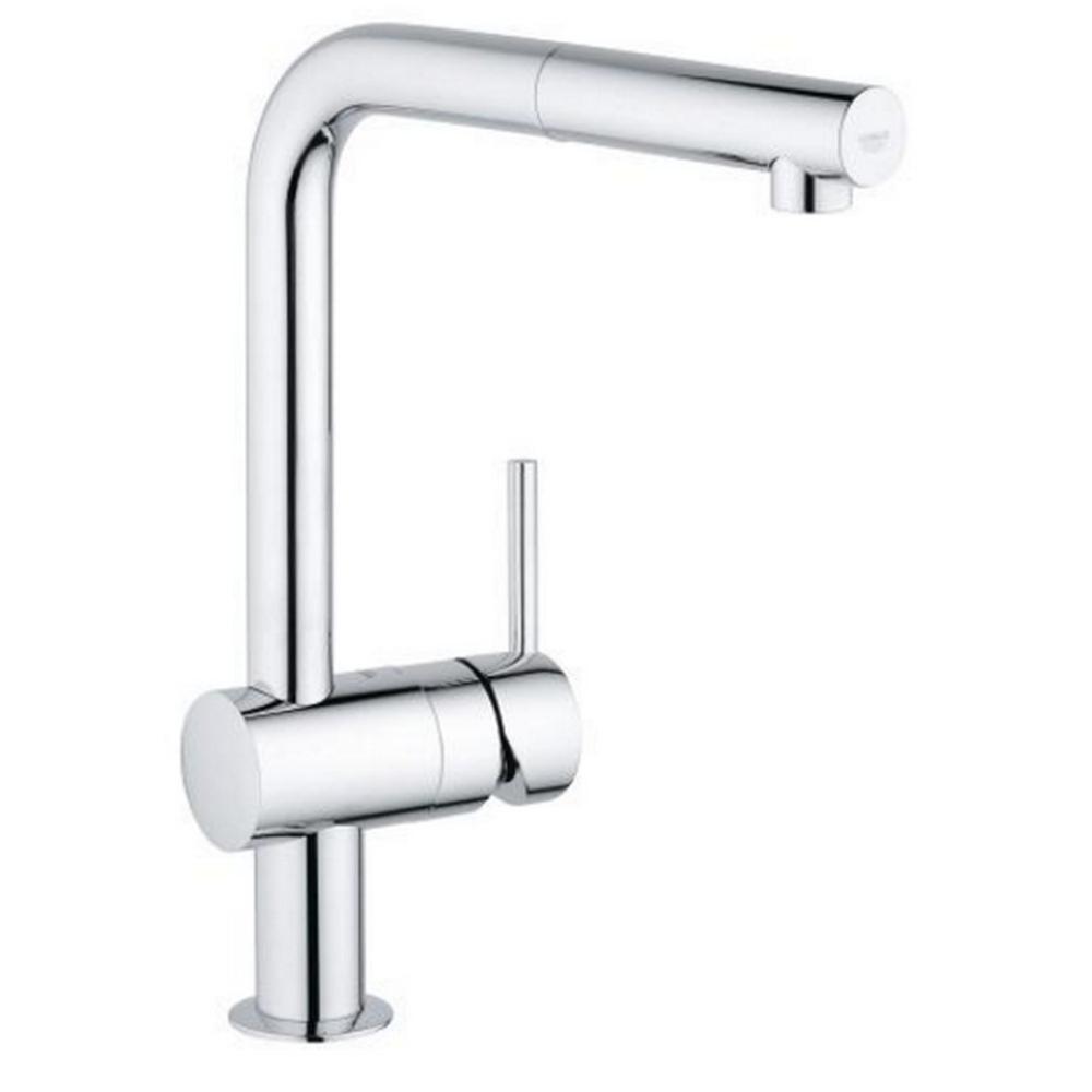 Смеситель для кухни с выдвижным изливом Grohe Minta (32168000)