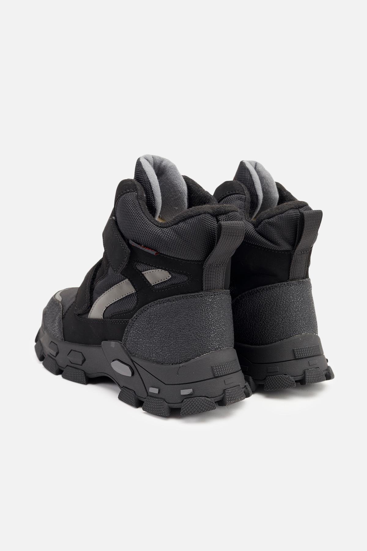 Ботинки детские зимние ЦБ-00262014 для мальчика р. 34 Черный (29085972) - фото 4 Ботинки детские зимние ЦБ-00262014 для мальчика р. 34 Черный (29085972) - фото 4