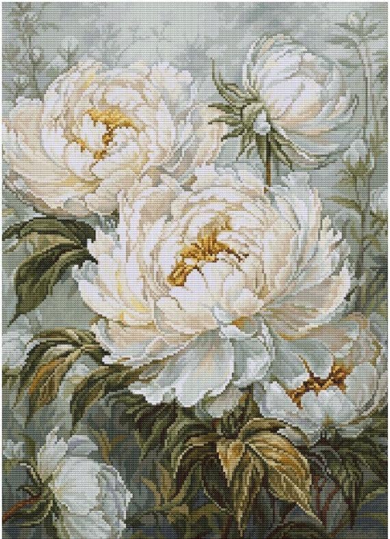 Набір для вишивання хрестиком G715 Весняний півонія світла (G715)