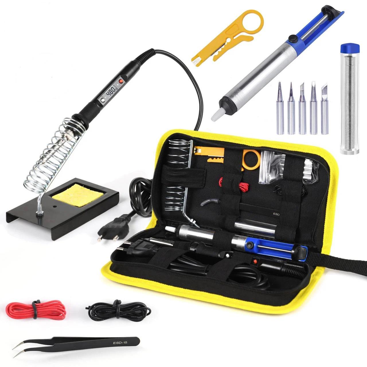 Набір для професійної пайки SolderXpert 80W 15в1 80 Вт Black (137636)