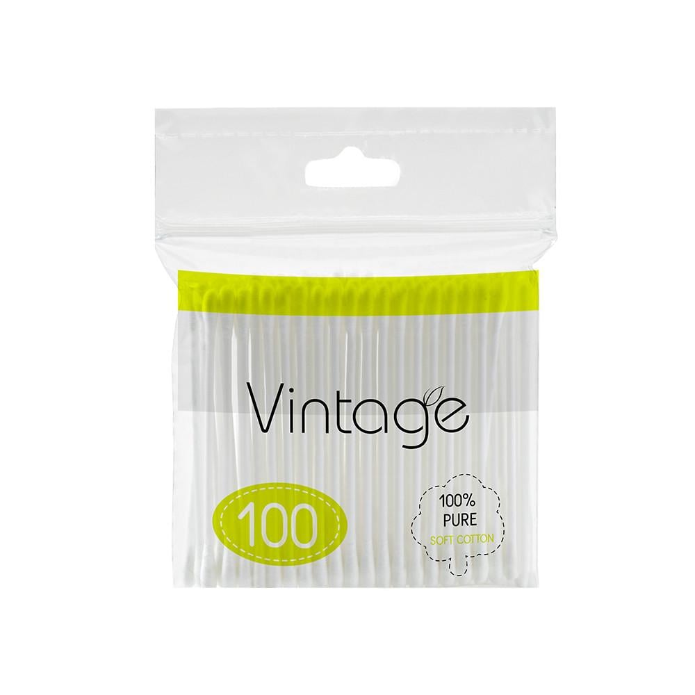 Ватні палички Vintage поліетилен 100 шт. (2451700908)
