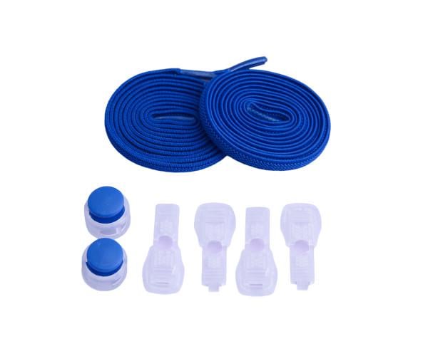 Шнурки еластичні із регульованою пряжкою без зав'язок 1 м Синій Шнурки еластичні із регульованою пряжкою без зав'язок 1 м Синій