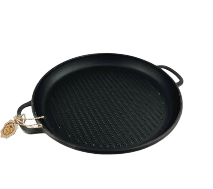 Жаровня-гриль Maysternya чавунна 40х4 см (400-40Gr) Жаровня-гриль Maysternya чавунна 40х4 см (400-40Gr)