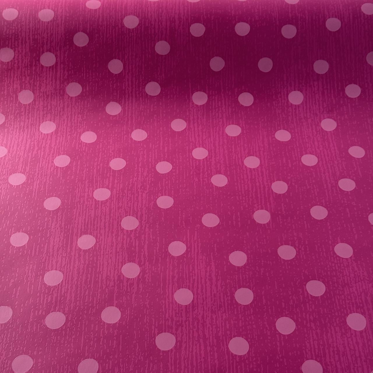 Обои виниловые Marburg 4 Woman 54033 в горошек 0,53х10,05 м Розовый (2730267298)