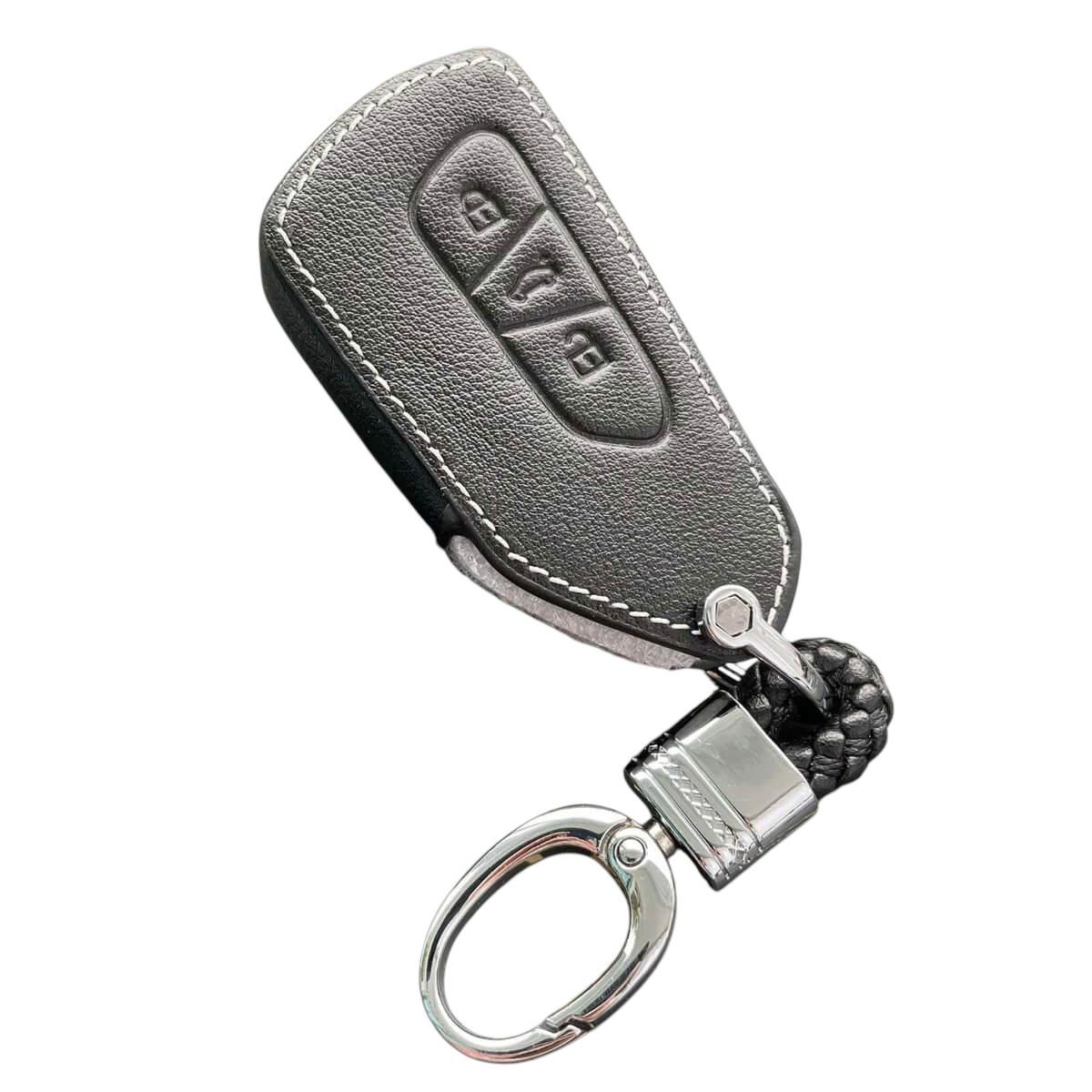 Чехол кожаный для ключа Skoda/Volkswagen/Seat (sk4le)