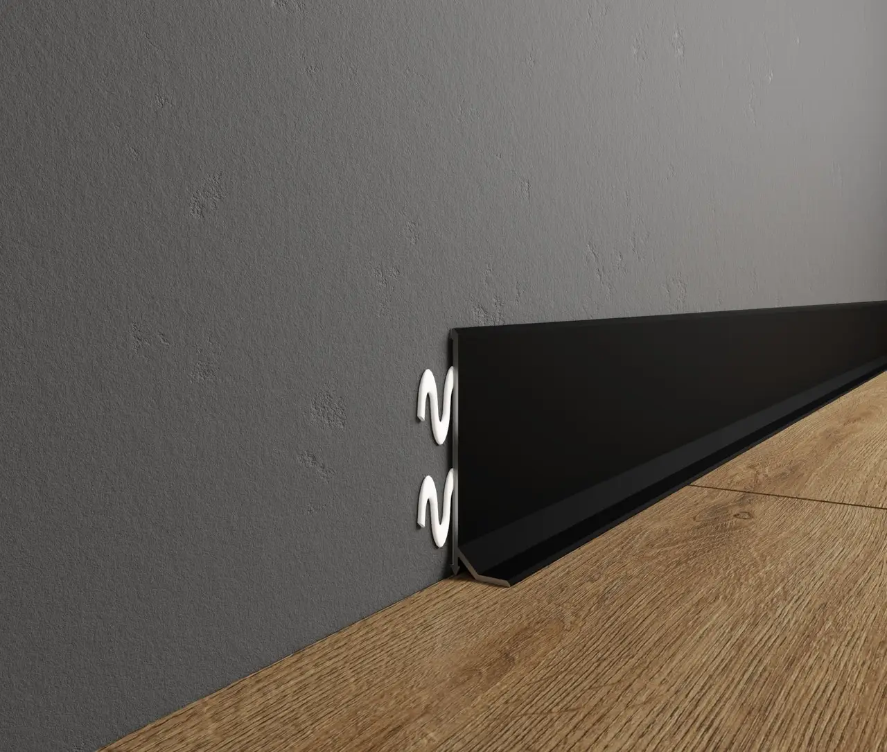 Плинтус алюминиевый накладной Strila SVP-58B 58x16x2600 мм Черный (25552256) Плинтус алюминиевый накладной Strila SVP-58B 58x16x2600 мм Черный (25552256)