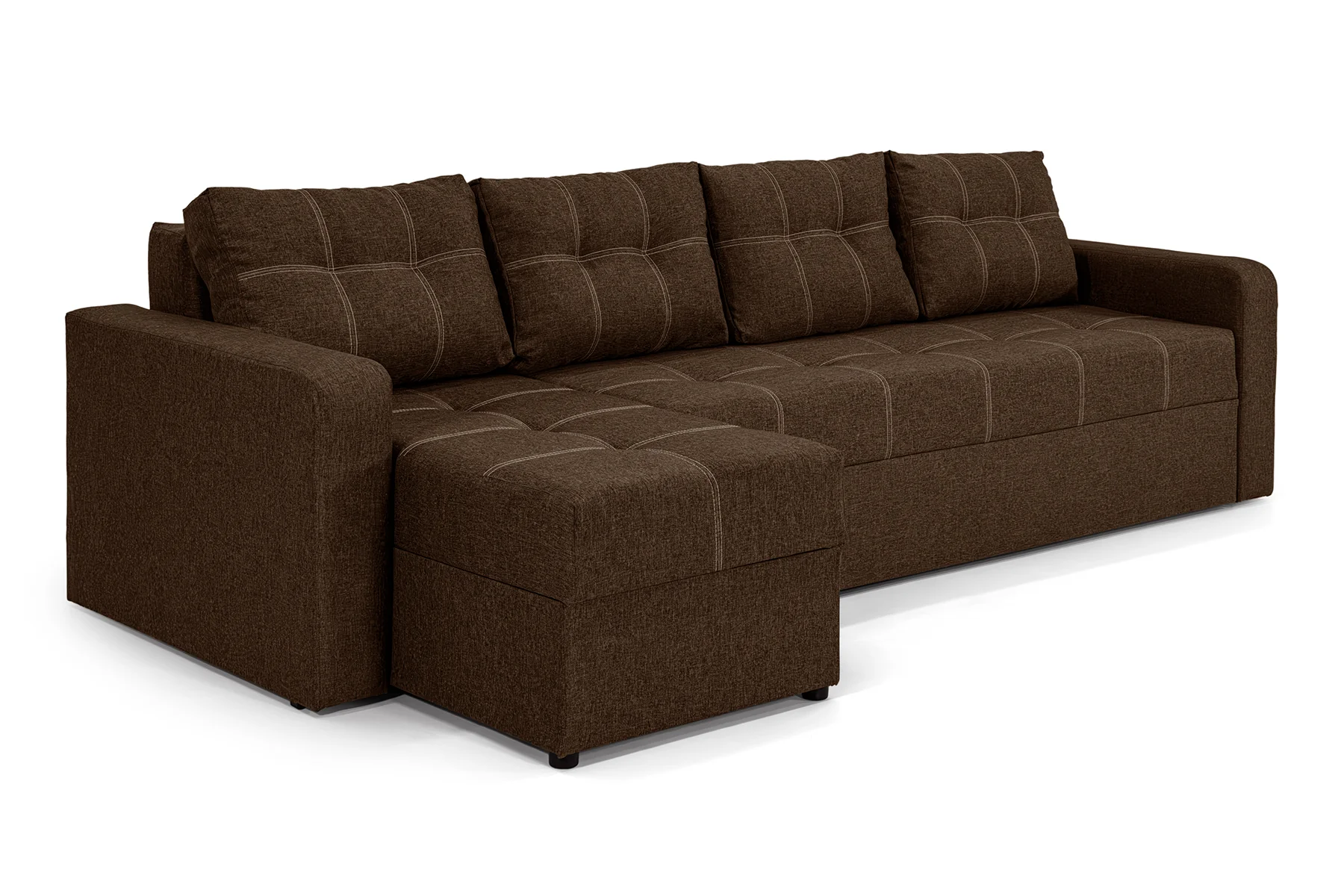 Диван угловой Хеопс Плюс 290х150 см Коричневый (28118898)