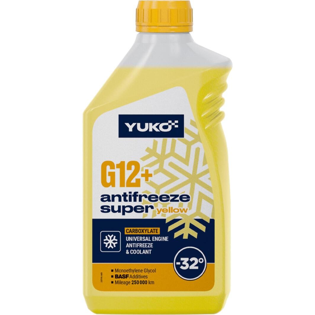 Антифриз YUKO Super G12+ -32°C 1 л Жовтий (190446)