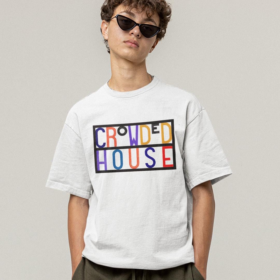 Футболка унісекс Crowded House Logo 3XL Білий (0000014182)