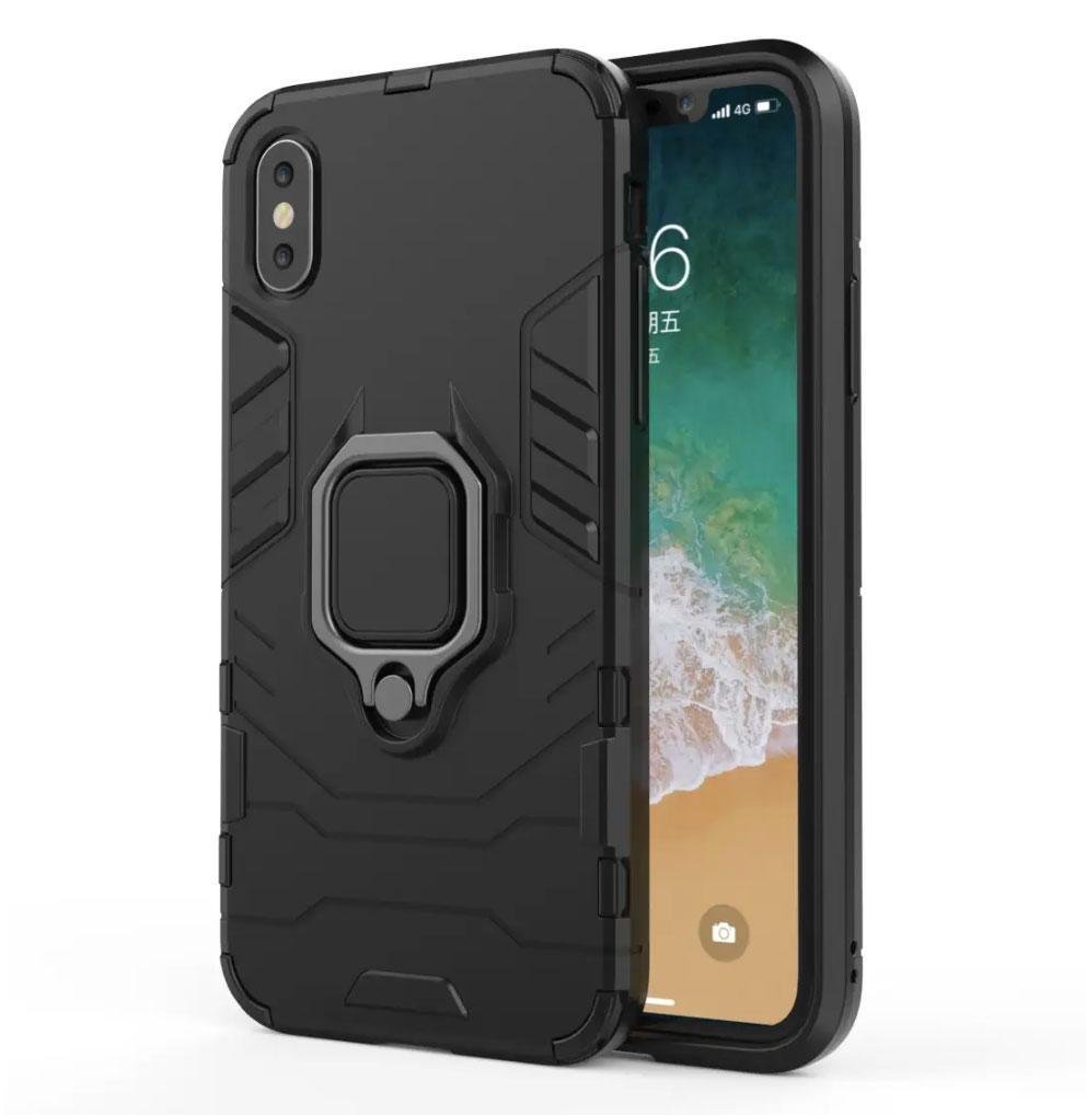 Чохол бампер Primolux Ring Armor для Apple iPhone X / iPhone Xs - Black