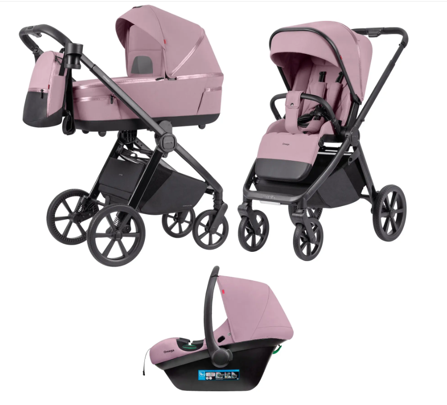 Коляска універсальна CARRELLO Omega CRL-6545/1 Galaxy Pink