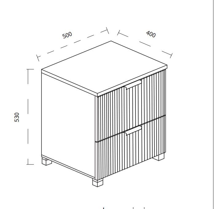 Тумба прикроватная Саванна К-25 50x53x40 см Кашемир (01373) - фото 3 Тумба прикроватная Саванна К-25 50x53x40 см Кашемир (01373) - фото 3