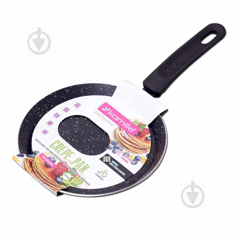 Сковорода для блинов 20 см с мраморным покрытием Kamille КМ-0618